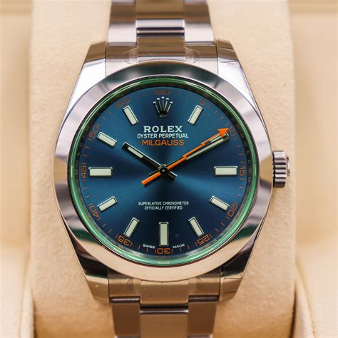 rolex milgauss z blue